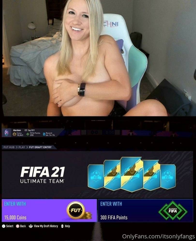 Fangs Topless FUT Draft Onlyfans Video Leaked - #3