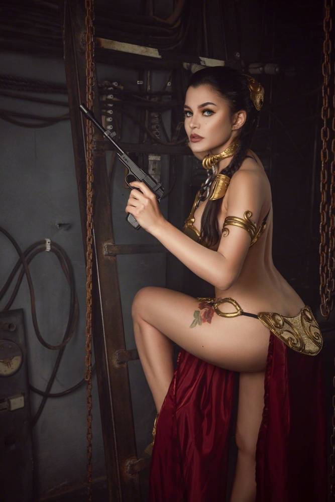 Kalinka Fox Princess Leia Slave Cosplay Set Leaked - #10