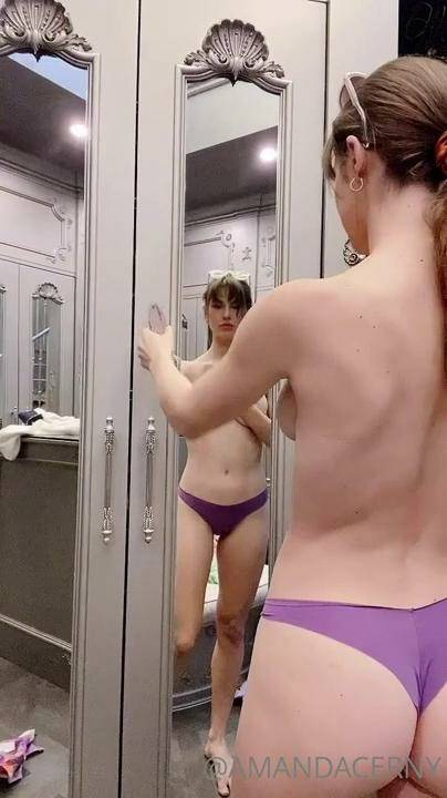Amanda Cerny Nude Closet Striptease Onlyfans Video Leaked - #8