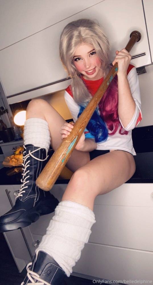 Belle Delphine Nude Harley Quinn Onlyfans Set Leaked - #10