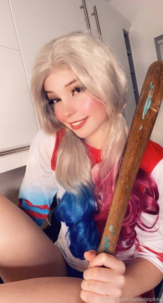 Belle Delphine Nude Harley Quinn Onlyfans Set Leaked - #16