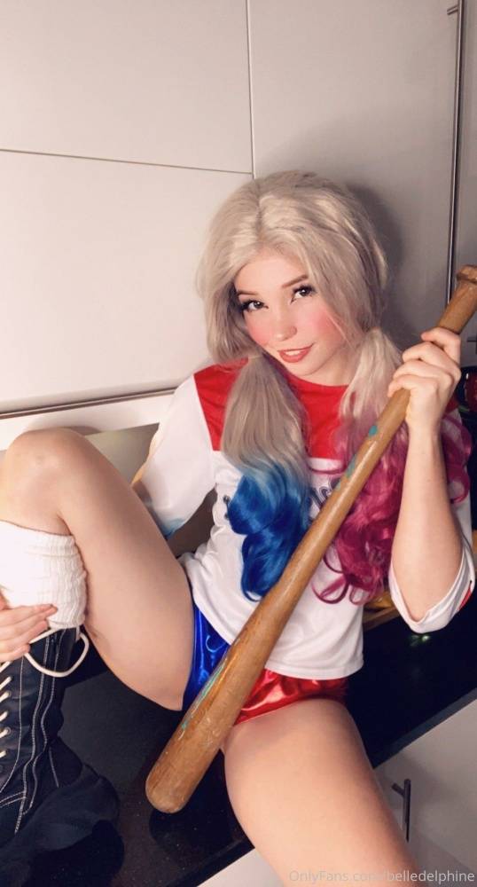 Belle Delphine Nude Harley Quinn Onlyfans Set Leaked - #3