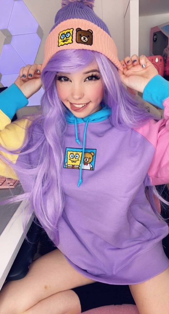 Belle Delphine Teddy Fresh Sweatshirt Onlyfans Set - #15