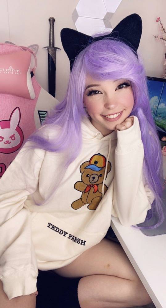 Belle Delphine Teddy Fresh Sweatshirt Onlyfans Set - #8