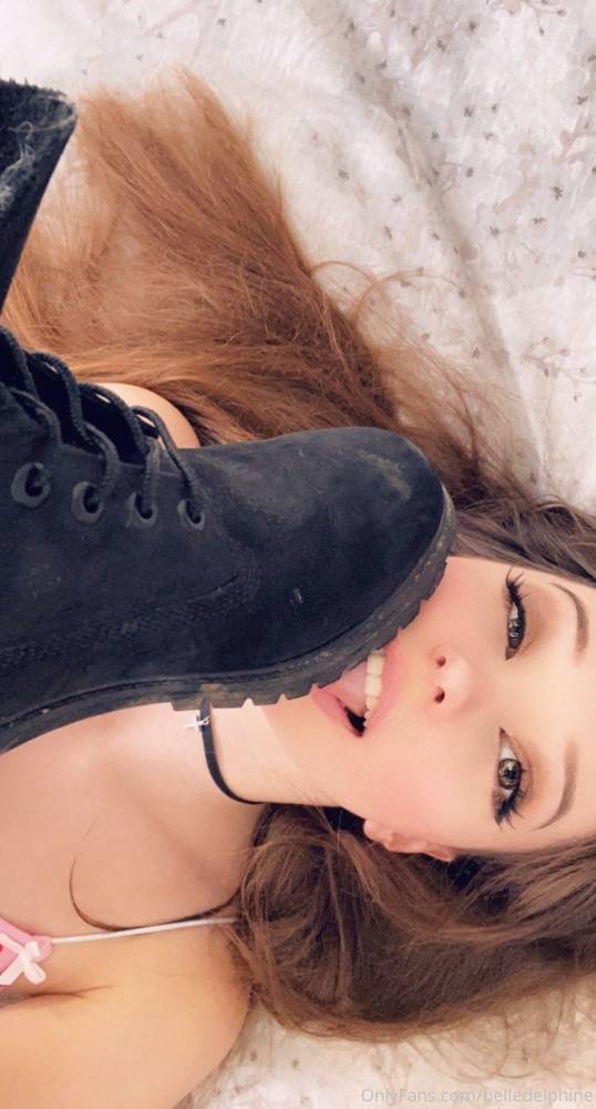 Belle Delphine Boot Licking Leaked Onlyfans Set - #1