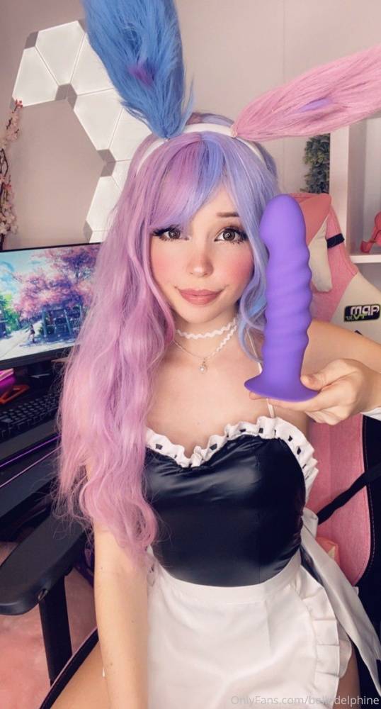 Belle Delphine Purple Dildo Leaked Onlyfans Set - #13