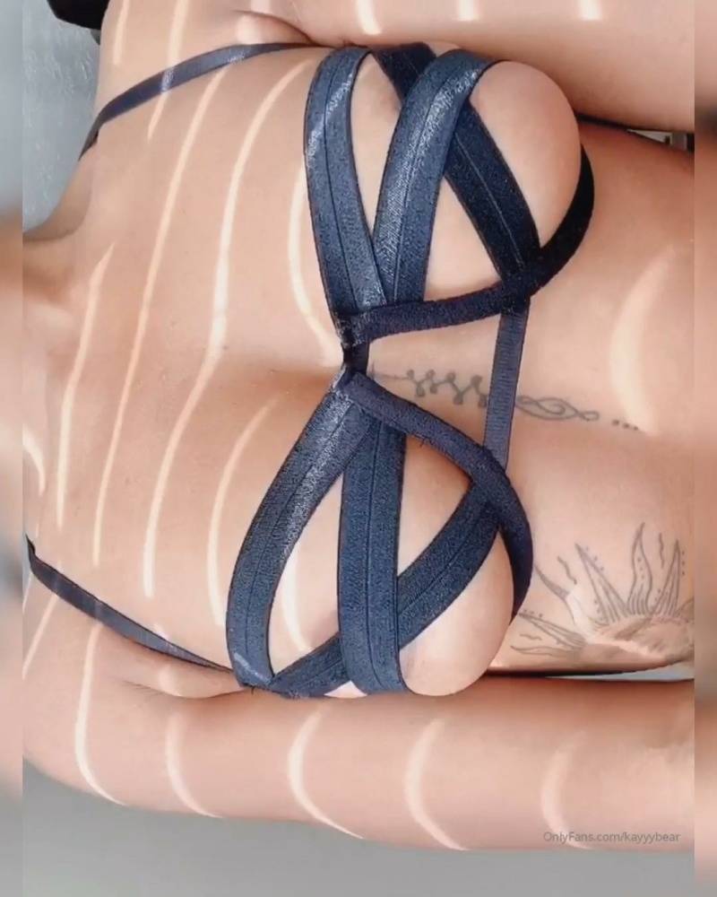 KayyyBear Straps Lingerie Pussy Onlyfans Video Leaked - #1