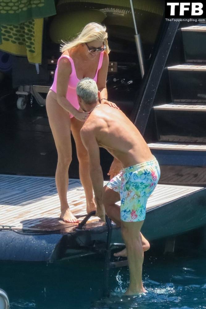 Caroline Stanbury Flaunts Her Body in a Pink Bikini on the Yacht in Greece - #3