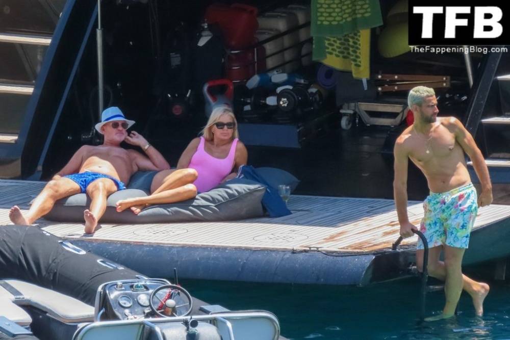 Caroline Stanbury Flaunts Her Body in a Pink Bikini on the Yacht in Greece - #15