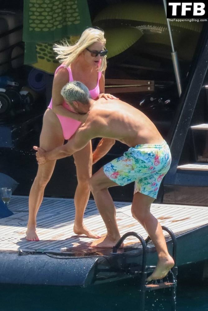 Caroline Stanbury Flaunts Her Body in a Pink Bikini on the Yacht in Greece - #2