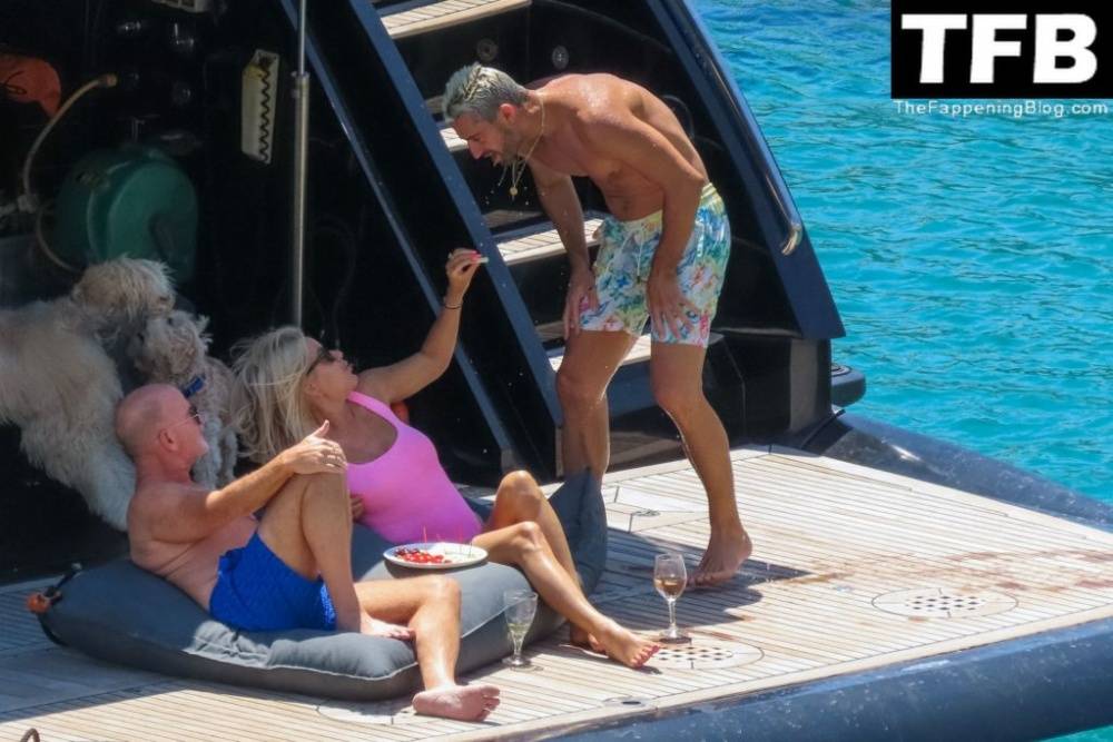 Caroline Stanbury Flaunts Her Body in a Pink Bikini on the Yacht in Greece - #13