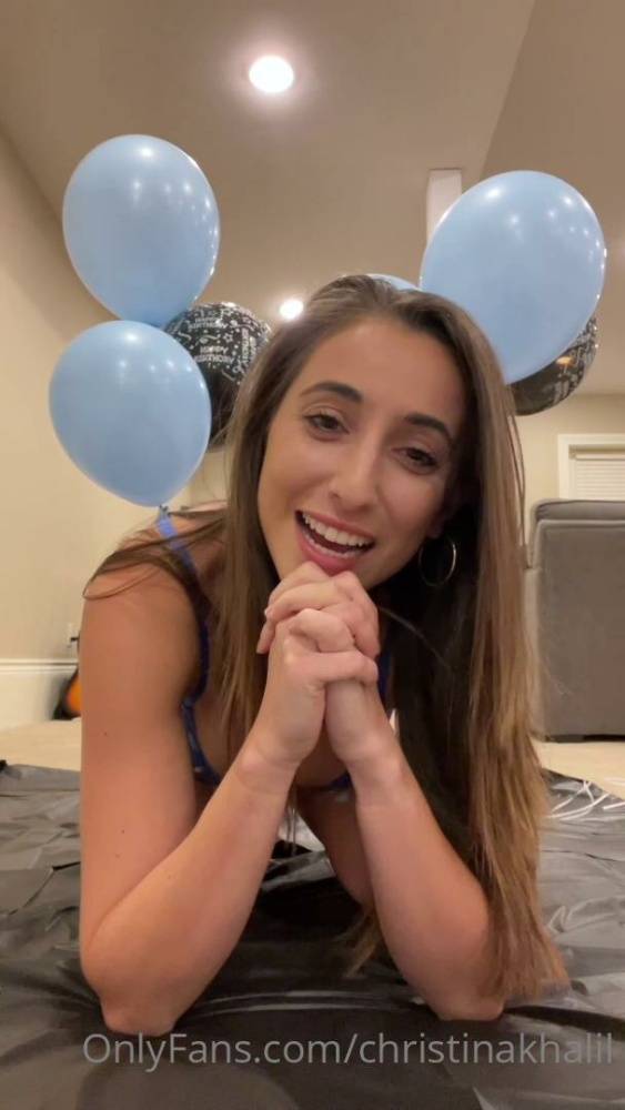 Christina Khalil Birthday Cake Sitting Onlyfans Video Leaked - #16