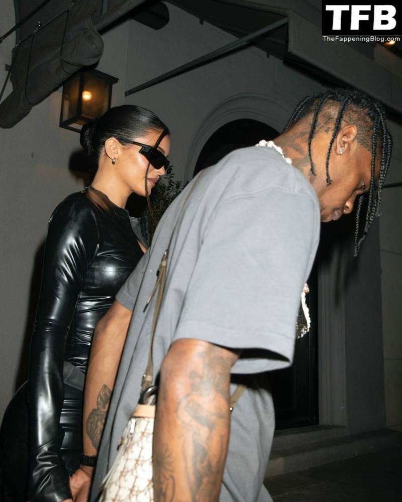 Kylie Jenner & Travis Scott Dine Out with James Harden at Celeb Hotspot Crag 19s in WeHo - #13