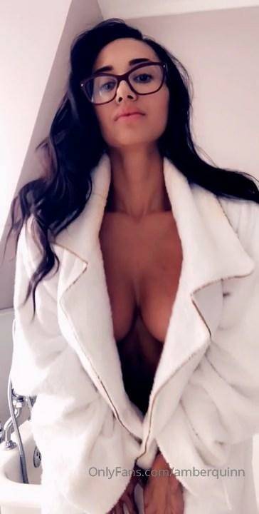 Amber Quinn Nude Robe Strip Onlyfans Video Leaked - #1
