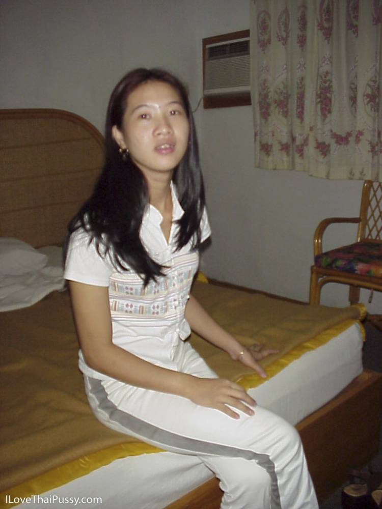 Naughty Asian babe has overly hairy snatch that she likes to caress - #5