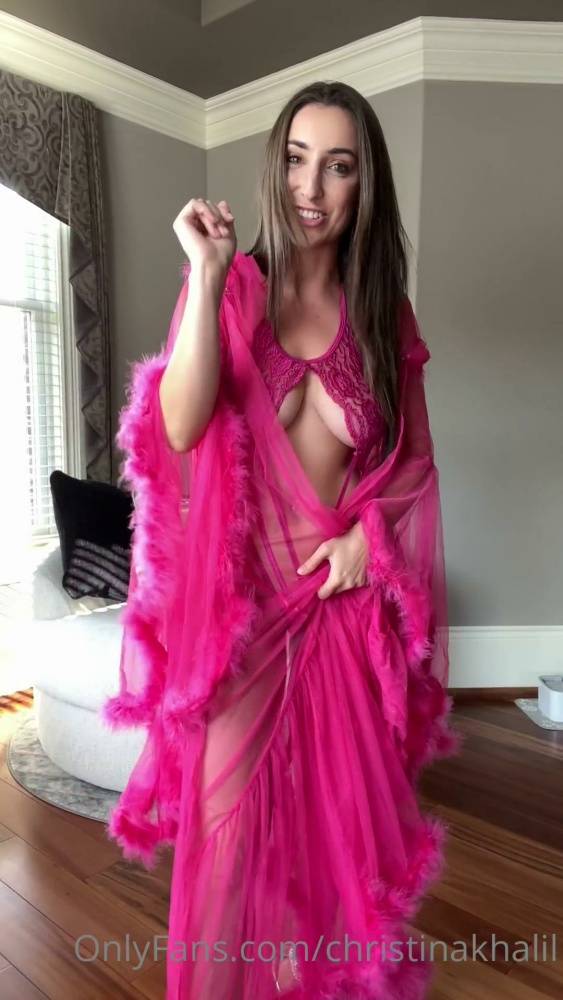 Christina Khalil Gifted Pink Lingerie Onlyfans Set Leaked - #10