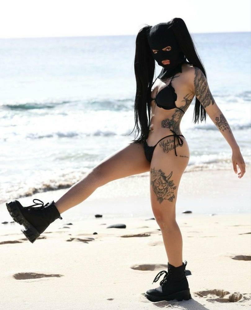 Bella Poarch Bikini Beach Mask Set Leaked - #3