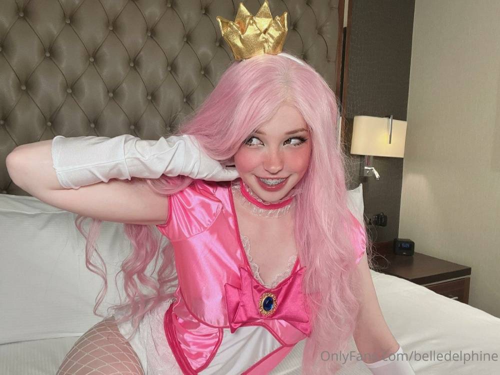 Belle Delphine Princess Peach Cosplay Onlyfans Set Leaked - #25