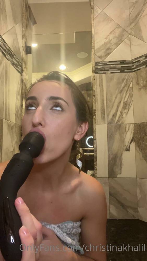Christina Khalil Nude Shower December Onlyfans Livestream Leaked - #19