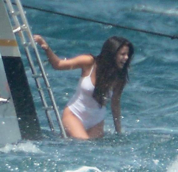 Selena Gomez See-Through One-Piece Set Leaked - #30
