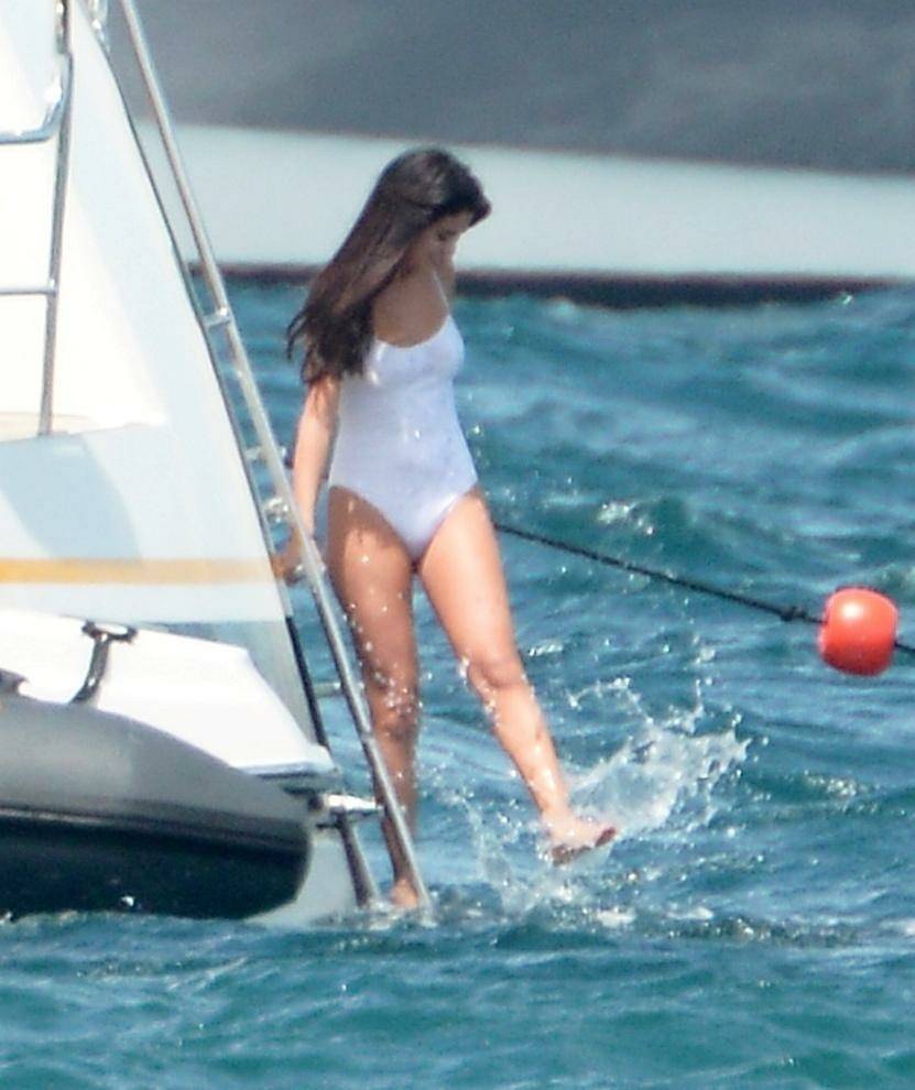 Selena Gomez See-Through One-Piece Set Leaked - #23