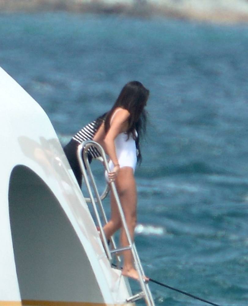 Selena Gomez See-Through One-Piece Set Leaked - #9