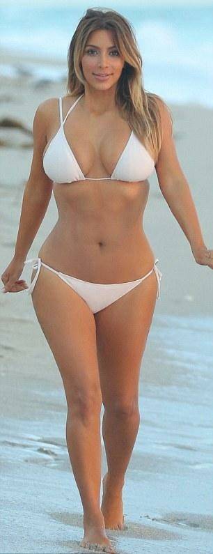 Kim Kardashian Candid Bikini Beach Set Leaked - #8