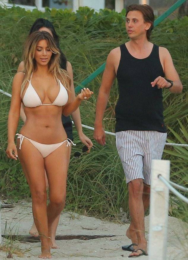 Kim Kardashian Candid Bikini Beach Set Leaked - #6