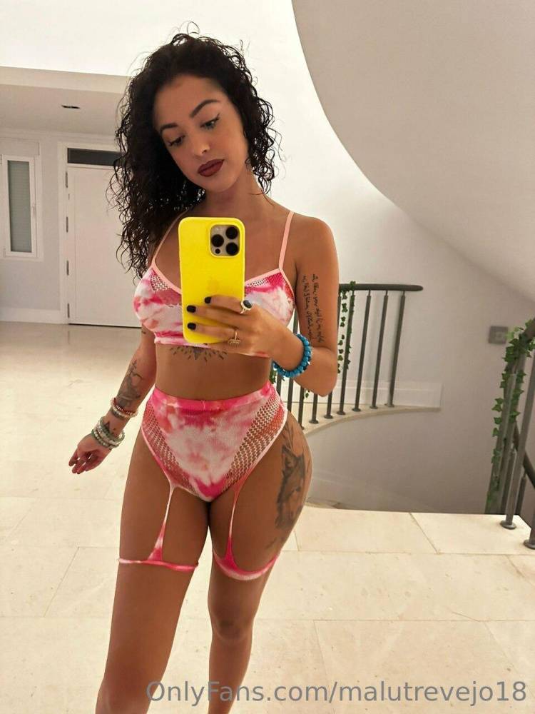 Malu Trevejo Lingerie Bodysuit Mirror Selfies Onlyfans Set Leaked - #4