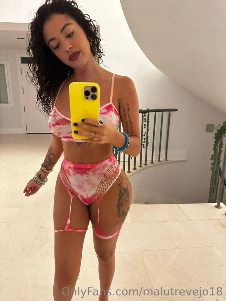 Malu Trevejo Lingerie Bodysuit Mirror Selfies Onlyfans Set Leaked - #7