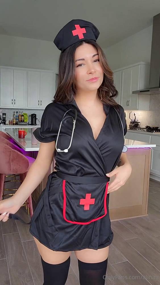 Alinity Nude Nurse Costume Strip Onlyfans Video Leaked - #12