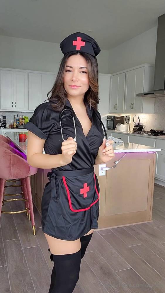 Alinity Nude Nurse Costume Strip Onlyfans Video Leaked - #9