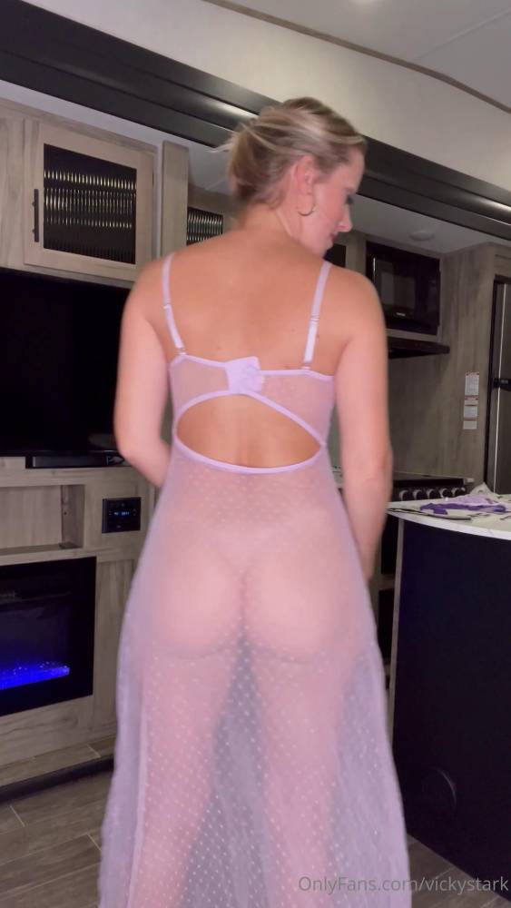 Vicky Stark Nude Sheer Nighty Try On Onlyfans Video Leaked - #2