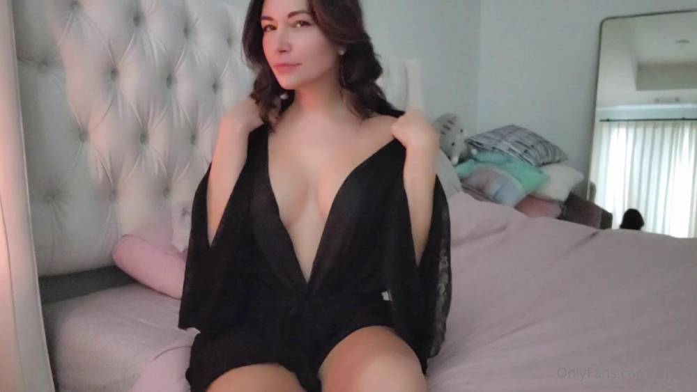 Alinity Nude Pussy Night Gown Bed Strip Onlyfans Video Leaked - #8