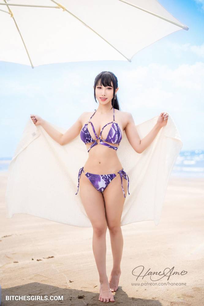 Hane Ame Asian Nude Cosplay - Patreon Leaked NSFW Beach Photos - #22