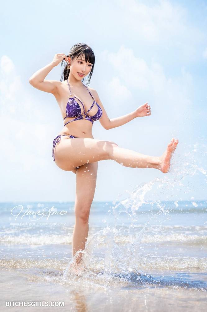 Hane Ame Asian Nude Cosplay - Patreon Leaked NSFW Beach Photos - #15