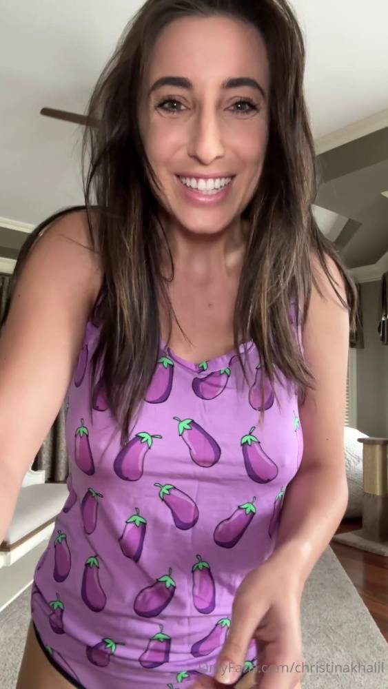 Christina Khalil Sexy Eggplant Outfits Try On Onlyfans Video Leaked - #8