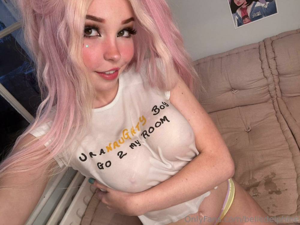 Belle Delphine Nude Naughty Wet T-Shirt Onlyfans Set Leaked - #4