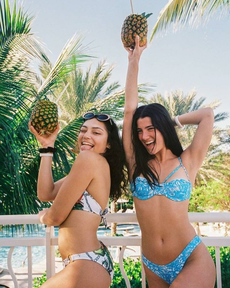 Charli D 19Amelio Sexy Pool Beach Bikini Set Leaked - #1