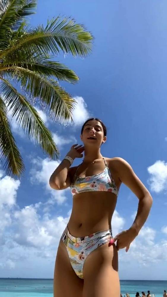 Charli D 19Amelio Sexy Beach Bikini Dance Video Leaked - #7