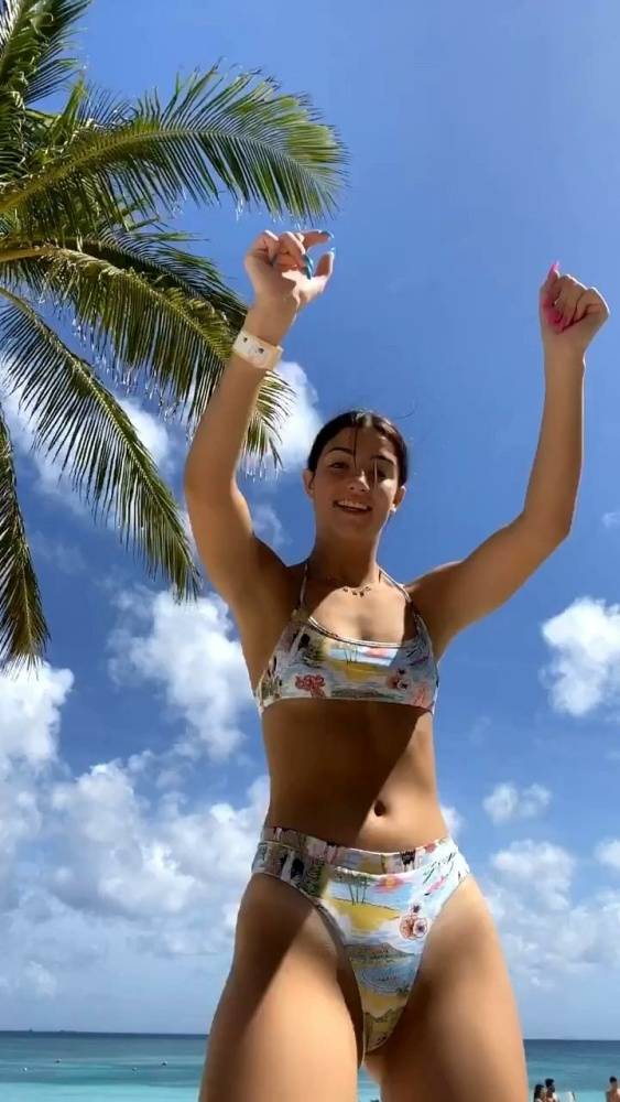 Charli D 19Amelio Sexy Beach Bikini Dance Video Leaked - #10