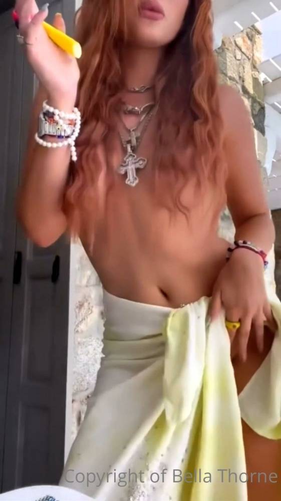 Bella Thorne Nipple Slip Topless Onlyfans Video Leaked - #9