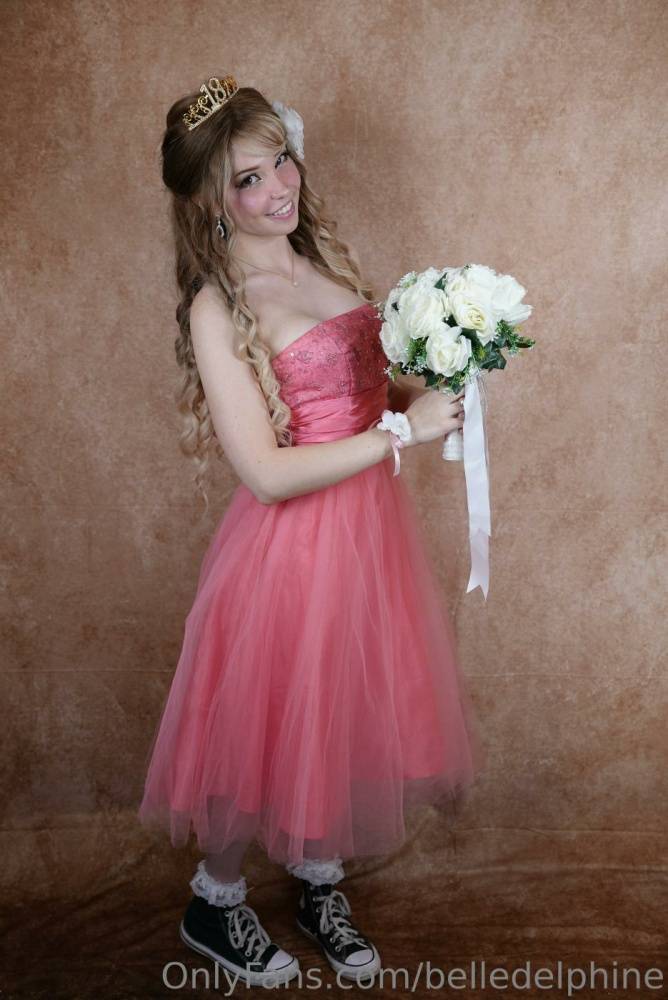 Belle Delphine Nude Prom Night Pink Dress Onlyfans Set Leaked - #32