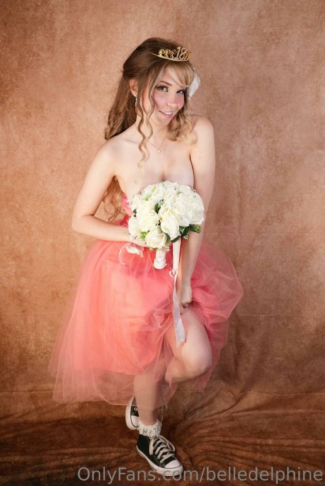 Belle Delphine Nude Prom Night Pink Dress Onlyfans Set Leaked - #27