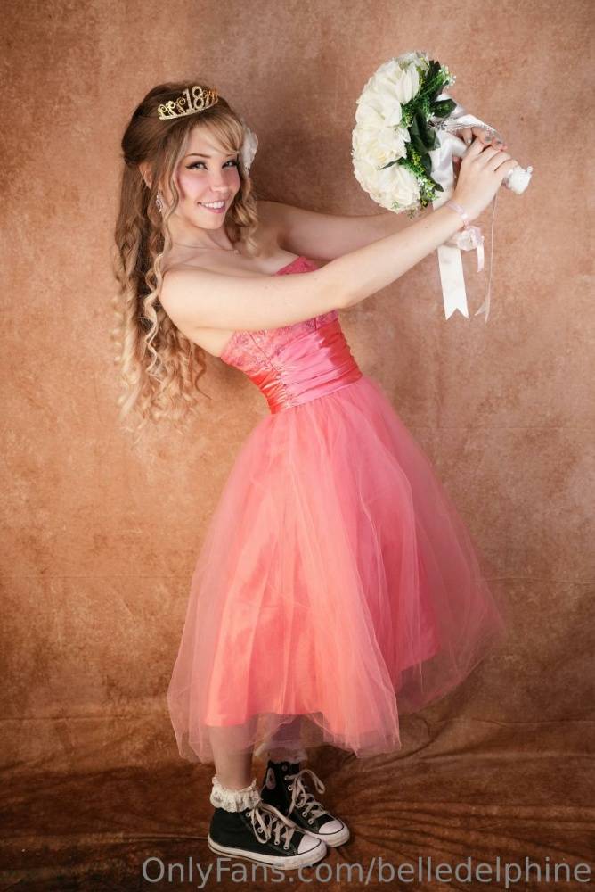 Belle Delphine Nude Prom Night Pink Dress Onlyfans Set Leaked - #8