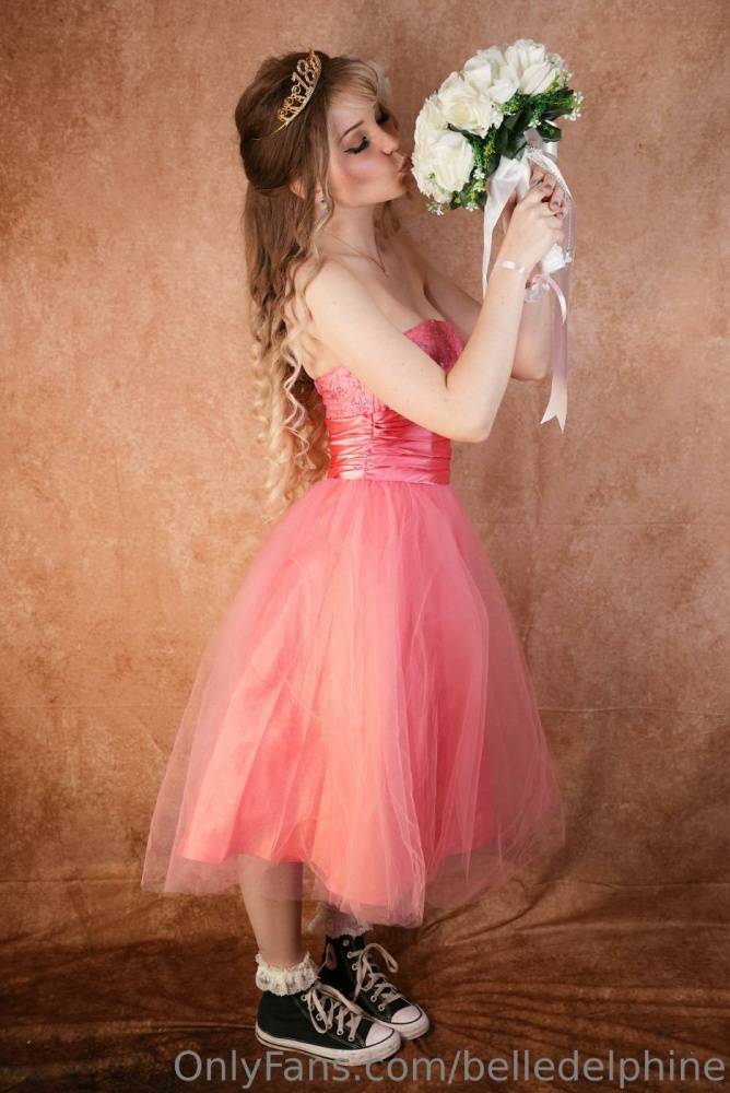 Belle Delphine Nude Prom Night Pink Dress Onlyfans Set Leaked - #29