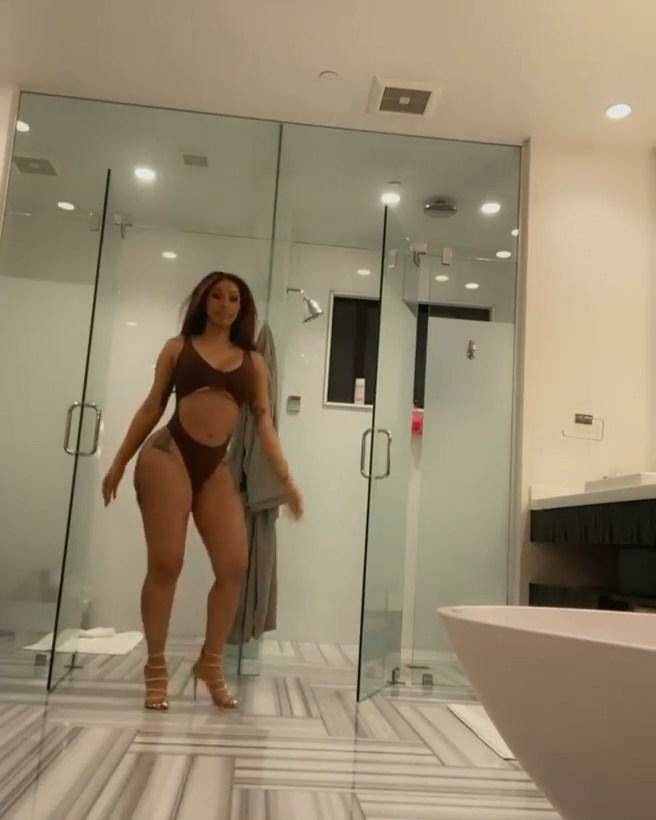 Cardi B Sexy One-Piece Modeling Video Leaked - #6