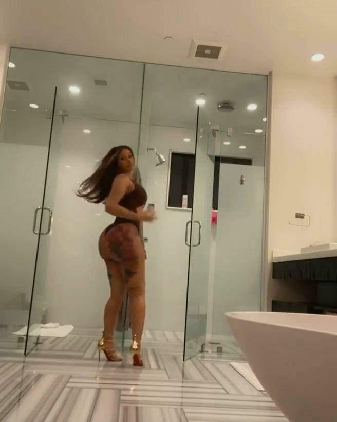 Cardi B Sexy One-Piece Modeling Video Leaked - #5