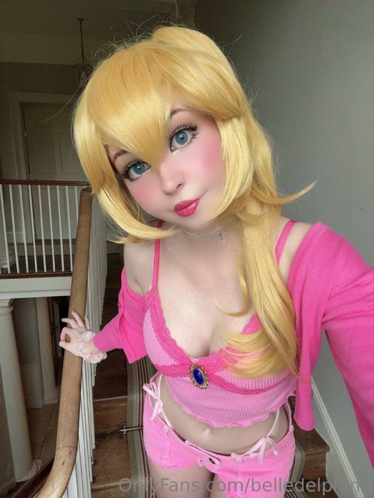 Belle Delphine Nude Princess Peach Cosplay Onlyfans Set Leaked - #24