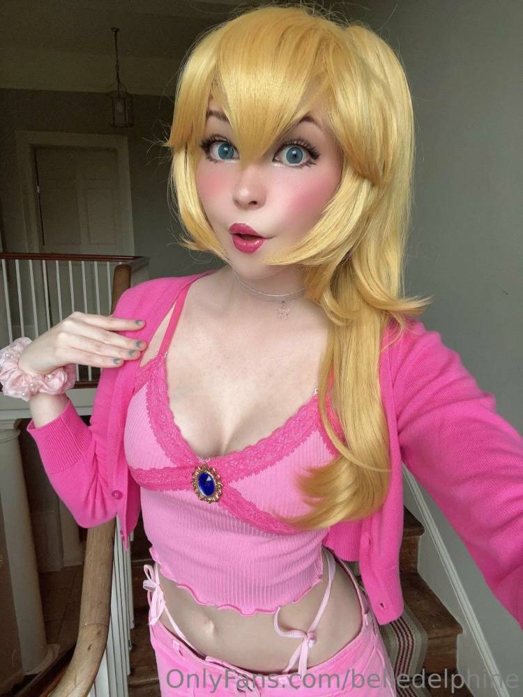 Belle Delphine Nude Princess Peach Cosplay Onlyfans Set Leaked - #14